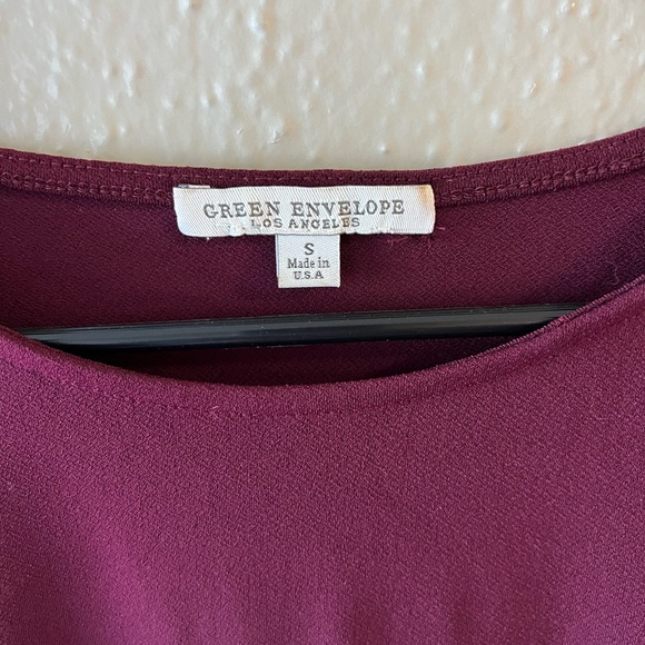 Maroon loose stylish blouse - Picture 3 of 3